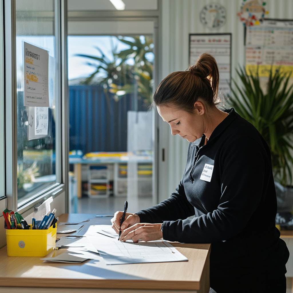 ECE Supervisor Completing Detailed Incident report