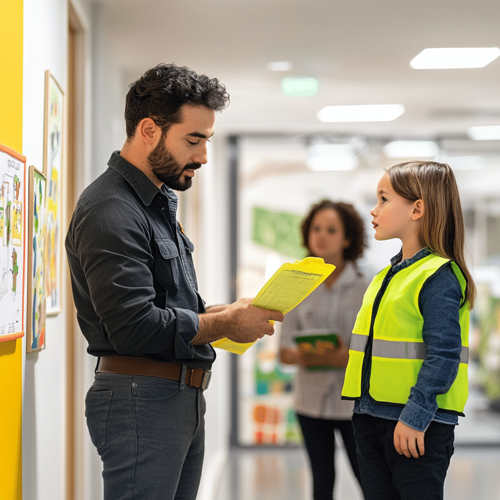 Fire safety inspector at an ECE centre